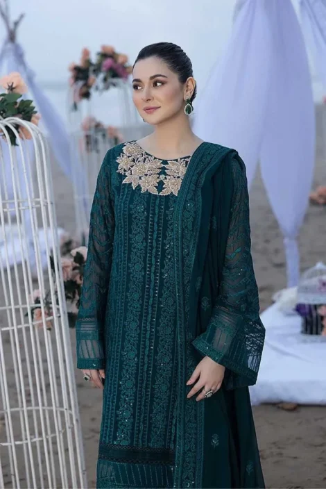 LUXURY CHIFFON UNSTITCHED 3PCS