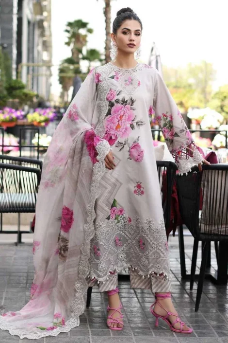 LUXURY SILK UNSTITCHED 3PCS